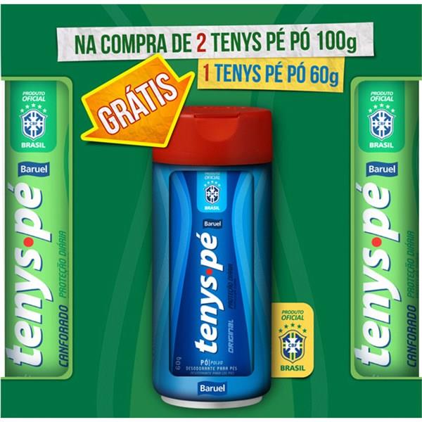 Talco Antisséptico Baruel Canforado 2 x 100g Grátis Original 60g