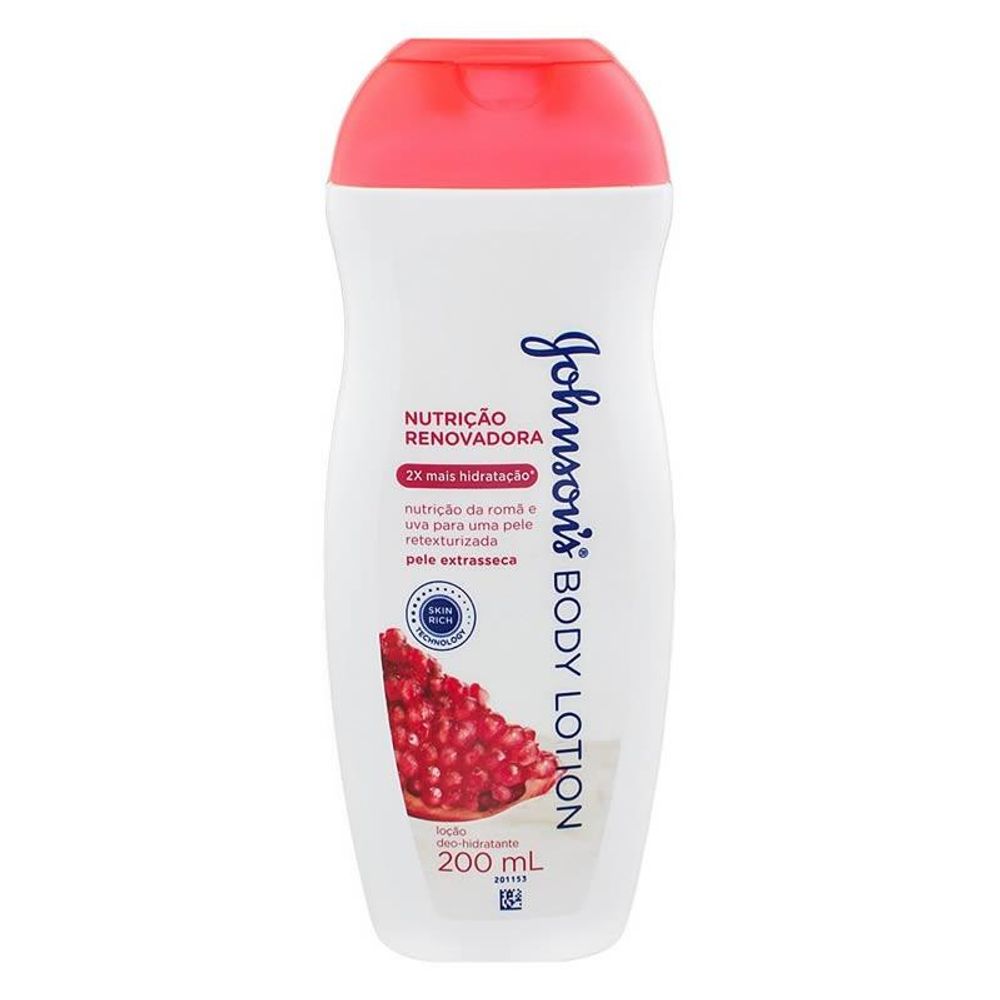 Hidratante Johnson Body Lotion Nutrição Renovadora 200ml Farma 22