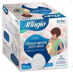 Absorvente para Seios Affagio Toque Suave 12 unidades