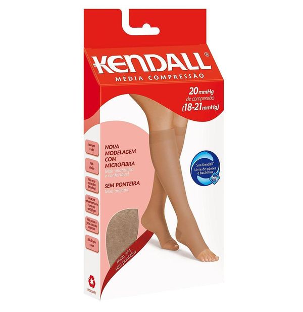 Meia-Calça Média Compressão Sem Ponteira Mel P