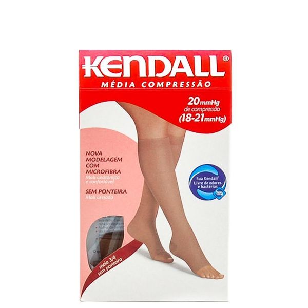 Meia Kendall 3/4 1871 Média Compressão Sem Ponteira Mel G