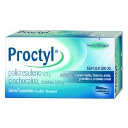 Proctyl-15-supositorios