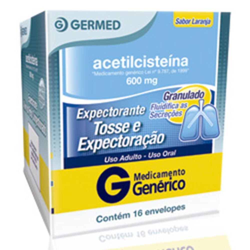 Remedio Em Po Para Imunidade Infantil Acetilcisteína 600mg Pó 16 envelopes - Farma 22