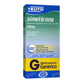 Simeticona 40mg 20 comprimidos Genérico Teuto