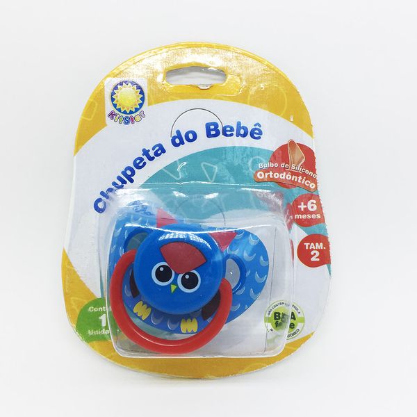 Chupeta Kitstar Ortodôntico Bichos Macaco/Pássaro + 6 meses Tam 2