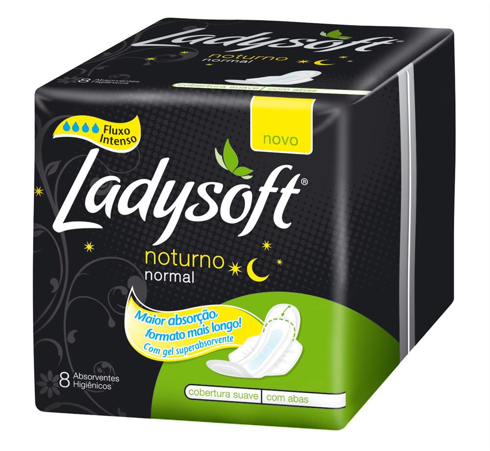 ABS LADYSOFT NOTURNO C/8 UNID C/ABAS