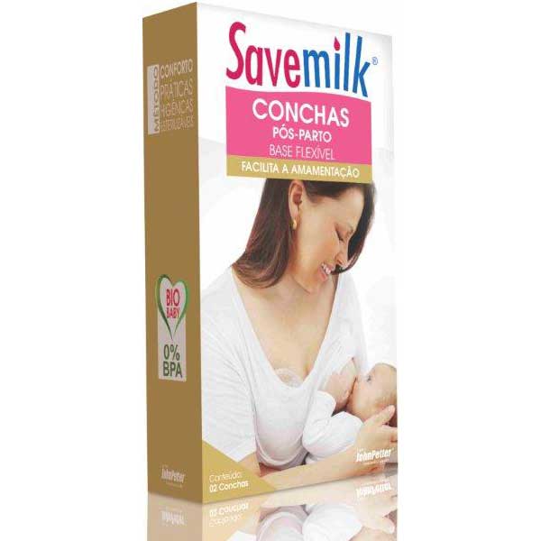 Conchas Pós Parto Base Flexível SaveMilk 2 unidades