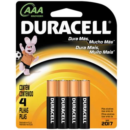 Duracell Pilha Alcalina Palito Aaa X4 preço