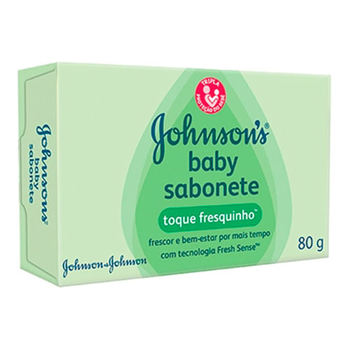 Johnsons Baby Sabonete Toque Fresquinho 80g