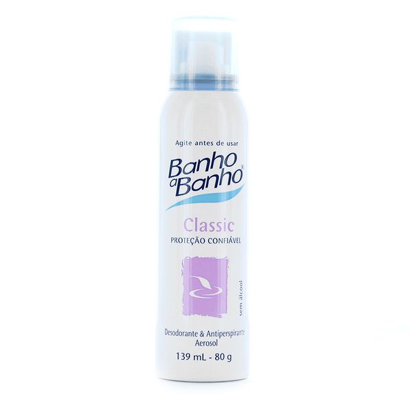 Desodorante Banho Banho Aerosol Classic 80g