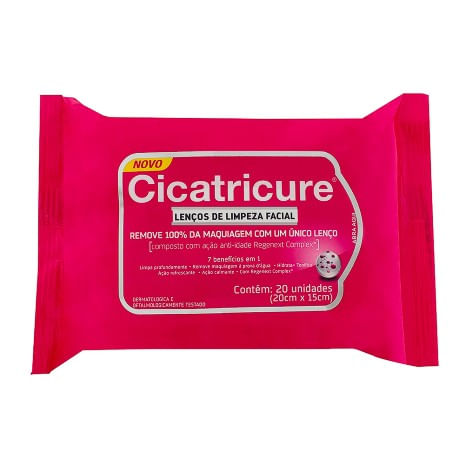Cicatricure Lenços de Limpeza Facial 20 Unidades