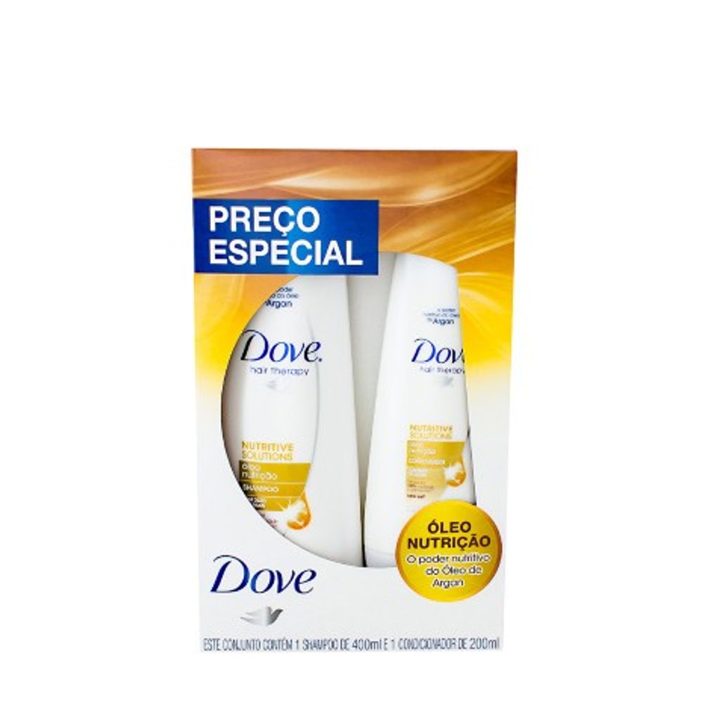 Shampoo + Condicionador Dove Oleo Nutricao para Cabelos Secos 400ml