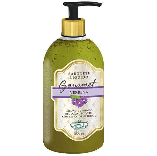 Sabonete Líquido Gourmet Flores e Vegetais Verbena 500ml