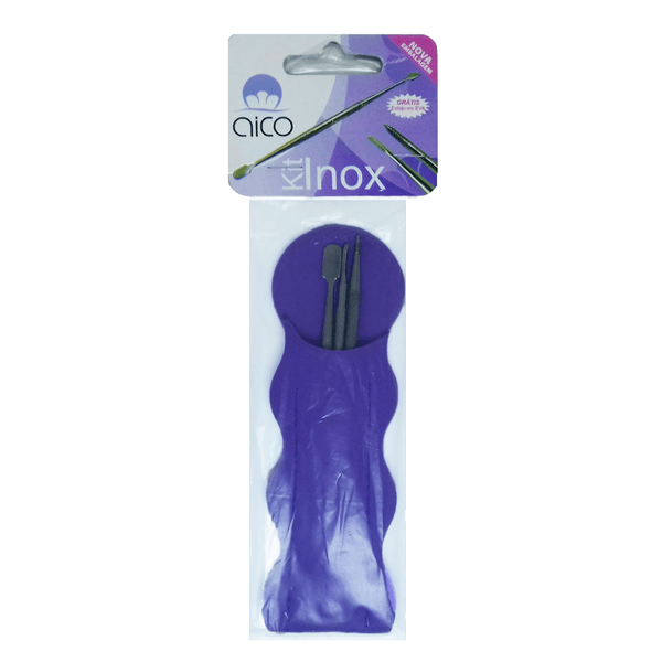 Kit Aico Inox 1 Espatula + 1Palito + 1 Espátula Desencravadora