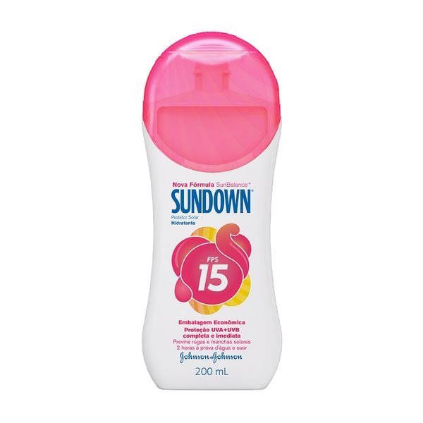 Protetor Solar Sundown Embalagem Econômica Loção FPS 15 200ml