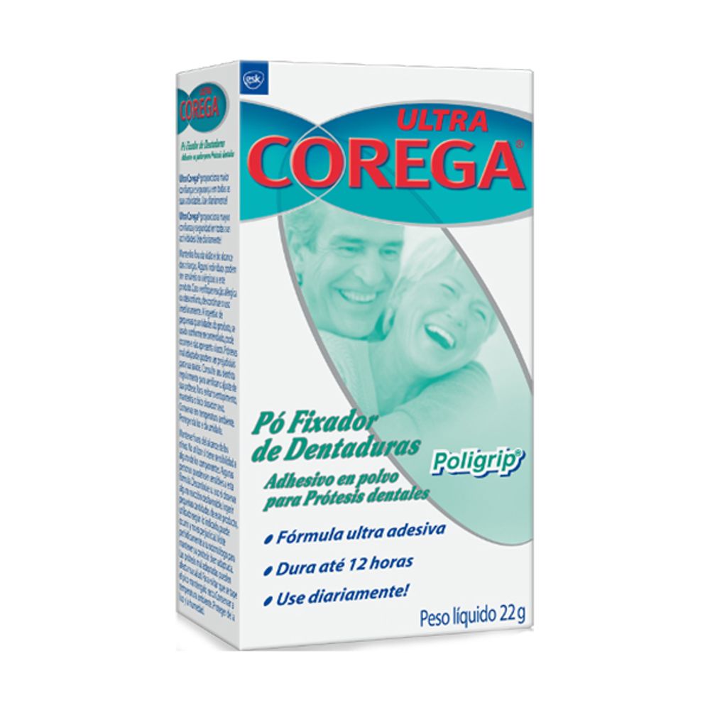 Corega Ultra Po Fixador De Dentaduras 22g - Farma 22