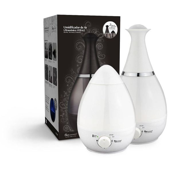 Umidificador de Ar Ultrassônico Medlevensohn 2,5 Litros Branco