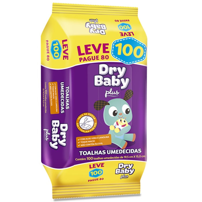 TOALHAS DRY BABY LEV 100 PG 80