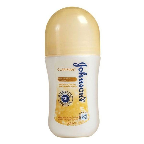 Desodorante Antitranspirante Roll-On Johnson´s Clarifiant com Agente Clareador 50ml
