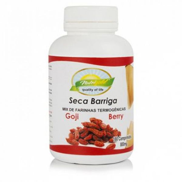 Seca Barriga Goji Berry 800mg Nutrigold 180 comprimidos