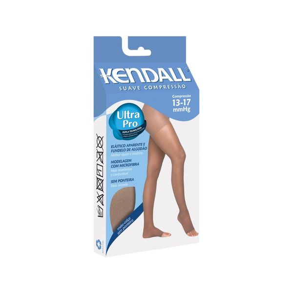 Meia Calça Kendall Suave Compressão Sem Ponteira Cor Mel Tamanho P
