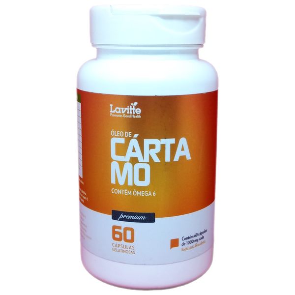 Óleo de Cártamo 1000mg Lavitte 60 Cápsulas
