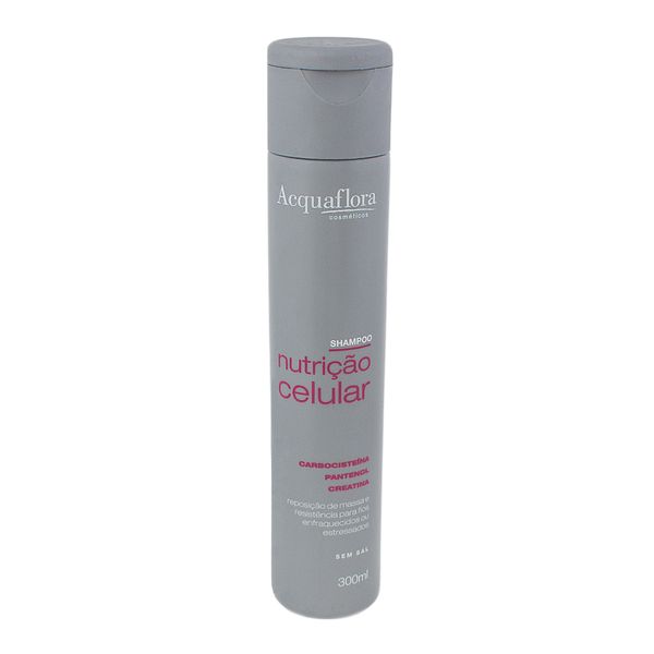 Shampoo Acquaflora Nutrição Celular Sem Sal 300ml