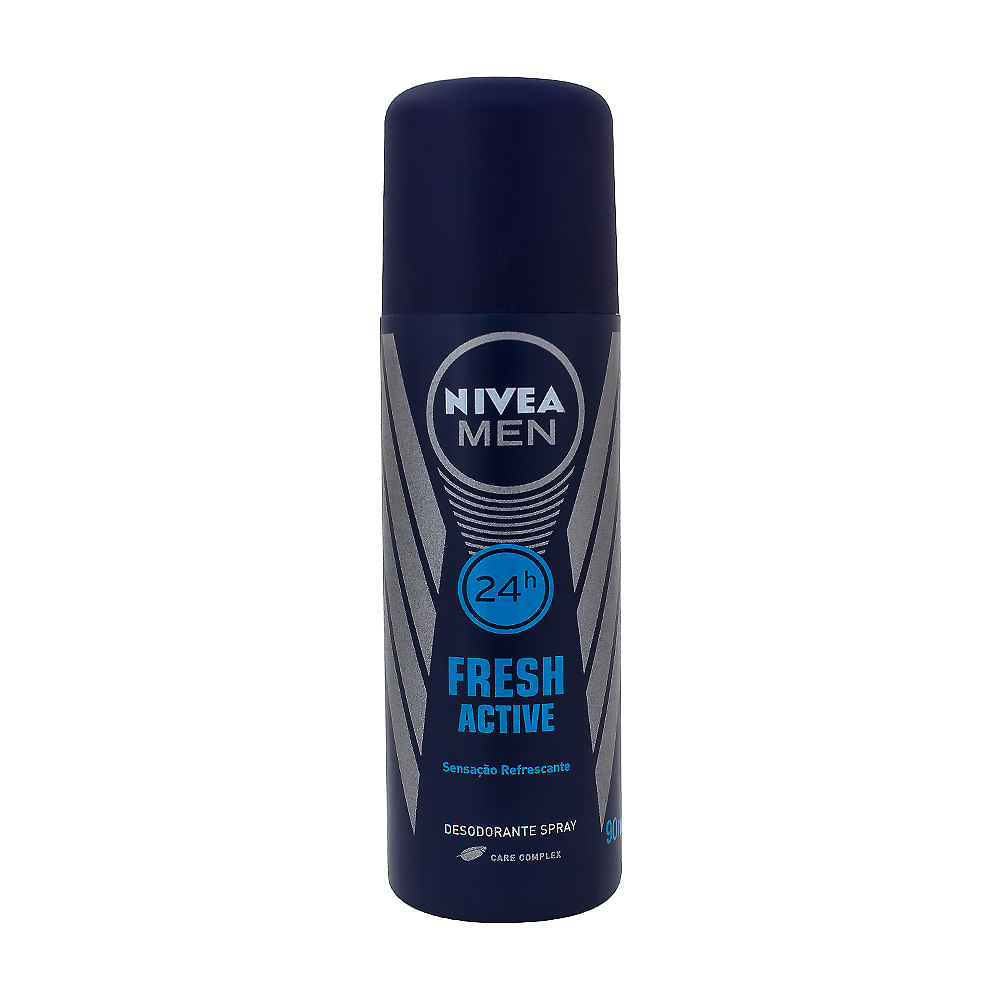 Desodorante Nivea Men Fresh Active Spray 24h 90ml Farma 22