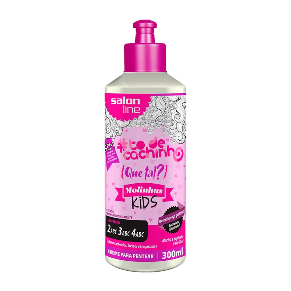Creme De Pentear Salon Line To De Cachinho Que Tal Molinhas Kids 300ml Farma 22