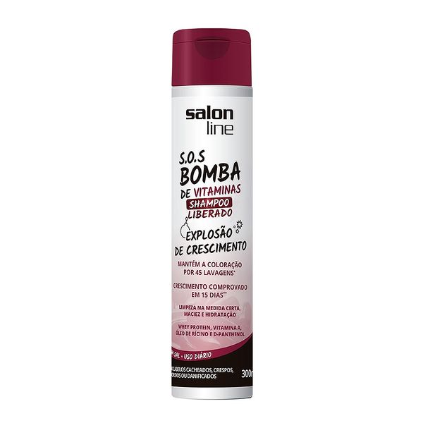 Shampoo Salon Line S.O.S Bomba de Vitaminas Liberado 300ml