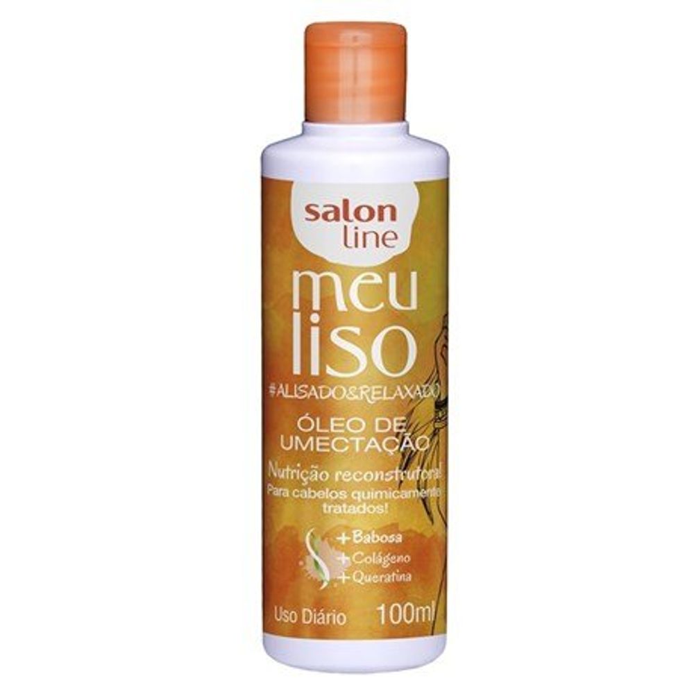 Oleo De Umectacao Capilar Salon Line Meu Liso Alisado E Relaxado 100 mL ...