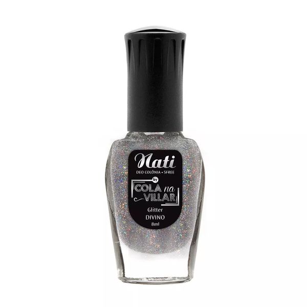 Esmalte Nati Cola na Villar Glitter Divino