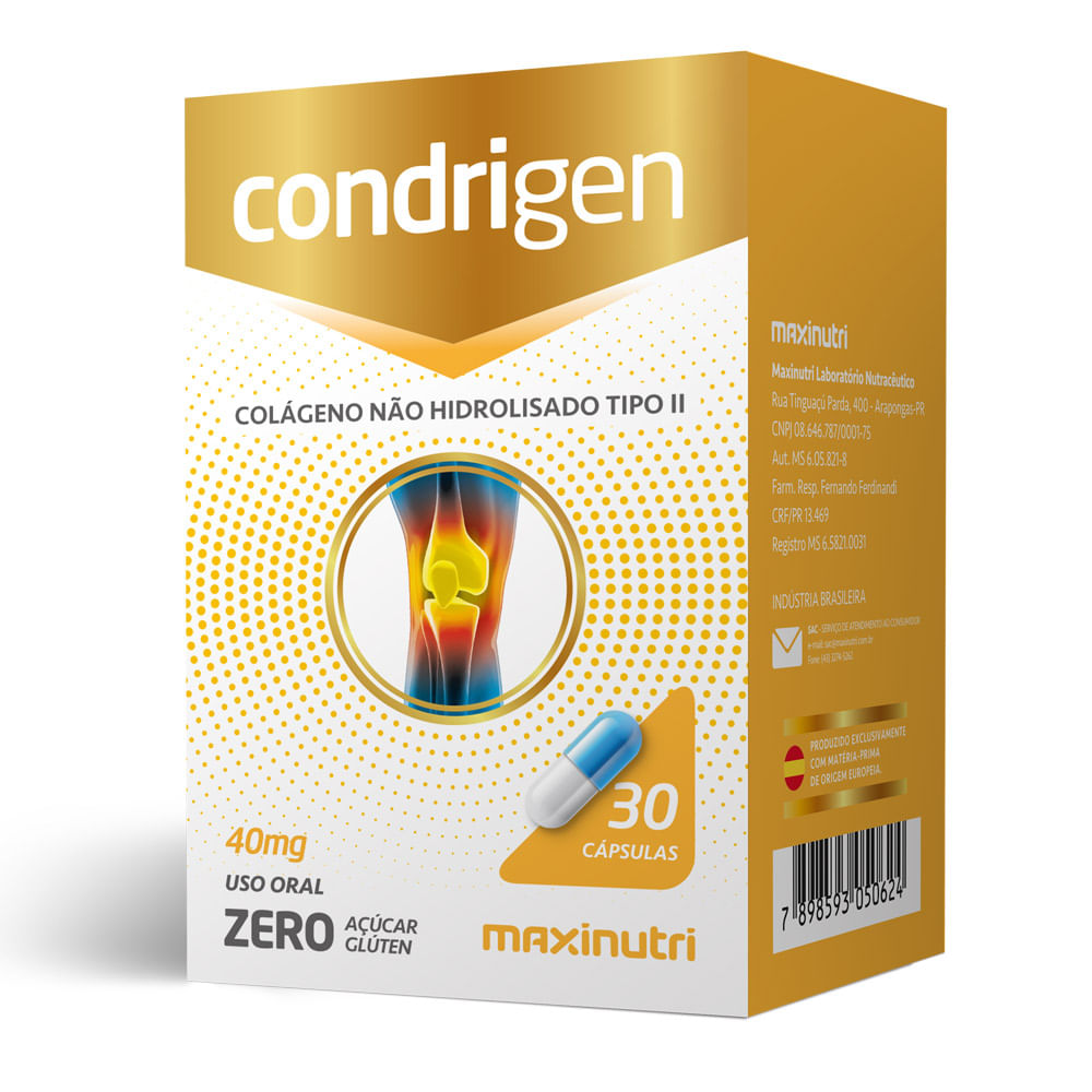CONDRIGEM (COLAGENO TIPO II) 40MG CPS  C/30