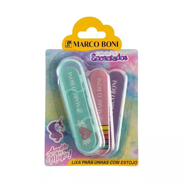 Lixa para Unhas Marco Boni Magic com Estojo 3 Unidades