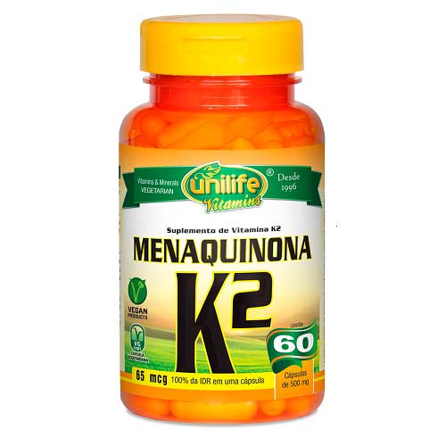 Vitamina K2 Menaquinona Unilife 60 cápsulas