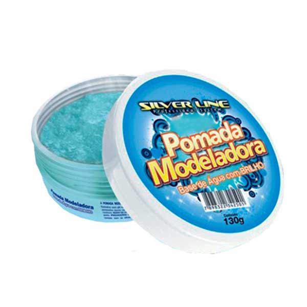 GEL COLA POMADA MODELADORA SILVER LINE 130G