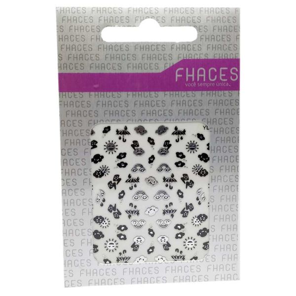 Adesivo Decorado para Unhas Fhaces 3D Ref A2009