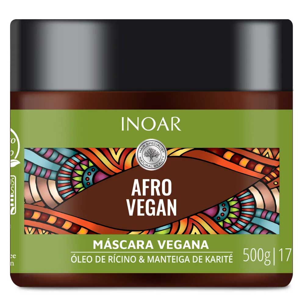 MASC TRAT INOAR AFRO VEGAN 500G