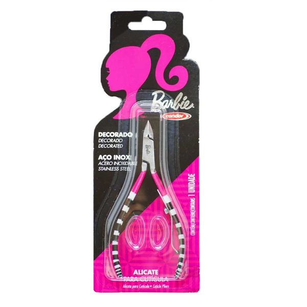 Alicate de Cutícula Condor Barbie 1 Unidade