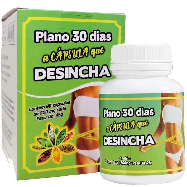 Plano 30 Dias Desincha 90 Cápsulas de 500mg