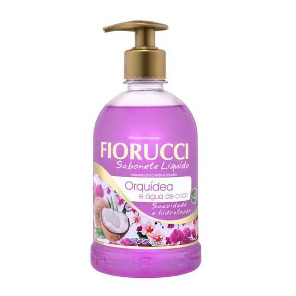 Sabonete Líquido Fiorucci Orquídea e Água de Coco 500ml