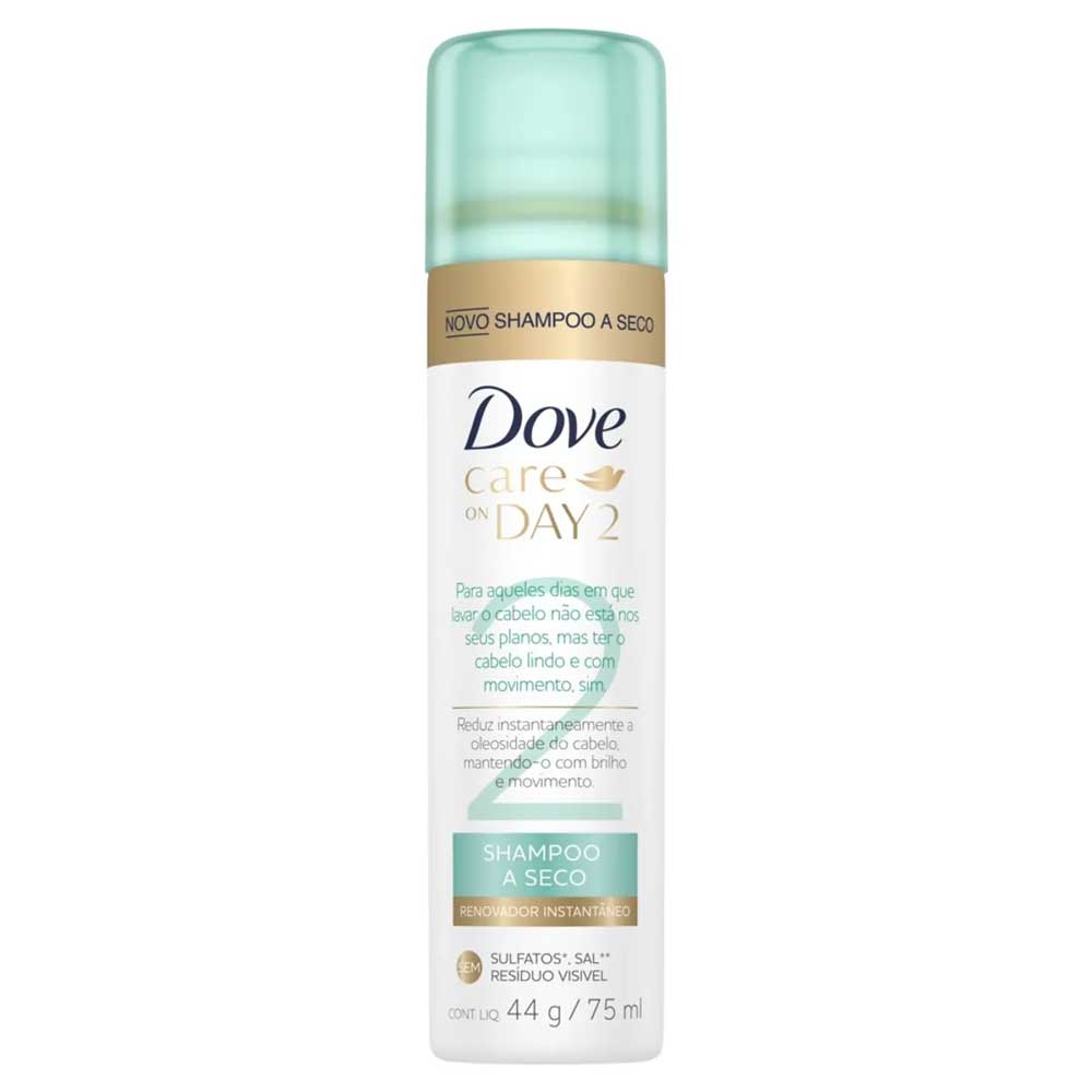 Shampoo A Seco Dove Care On Day 2 Renovador Instantaneo 75ml Farma 22