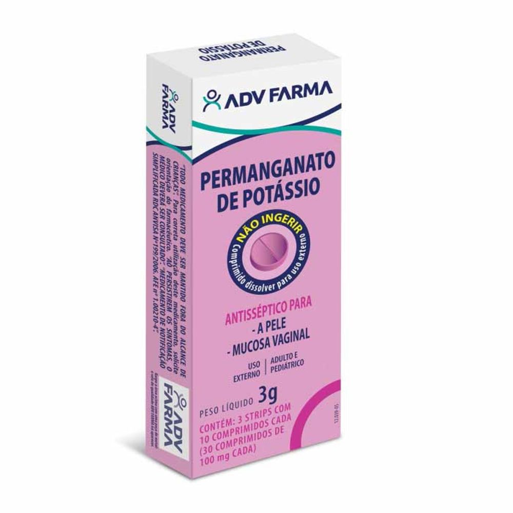 Permanganato de Potassio 100mg Farma 22