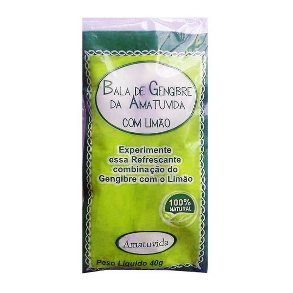 Bala de Gengibre com Limão 40g