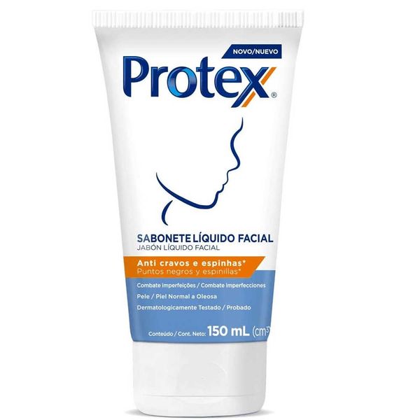 Sabonete Líquido Facial Protex Anti Cravos e Espinhas 150ml