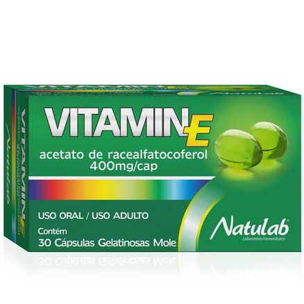 Vitamin E 400mg 30's natulab (7898133135606)