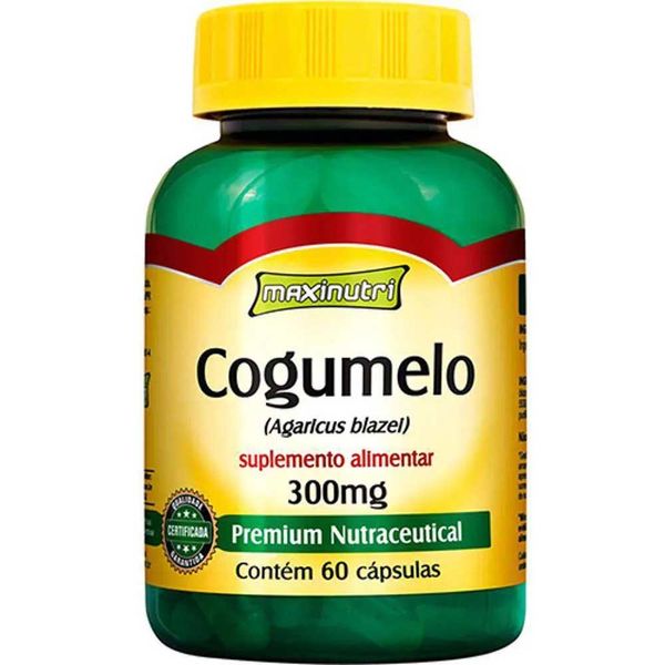 Cogumelo Agaricus Blazei Maxinutri 60 Cápsulas