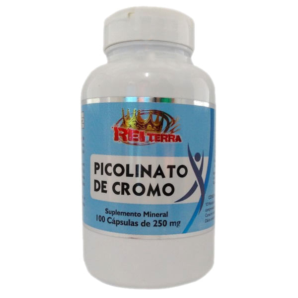 Picolinato de Cromo Rei Terra 100 Cápsulas