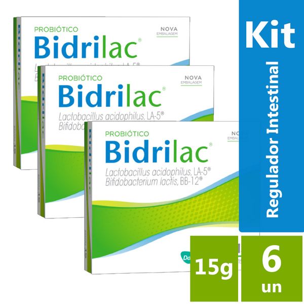 Kit Bidrilac 6 caixas com 15 saches cada