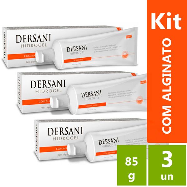 kit Dersani Hidrogel com Alginato 3 unidades 85g cada